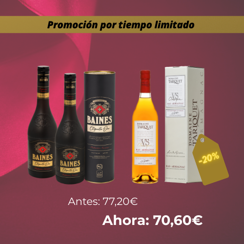 Pacharán Baines Etiqueta Oro + Domaine Tariquet VS